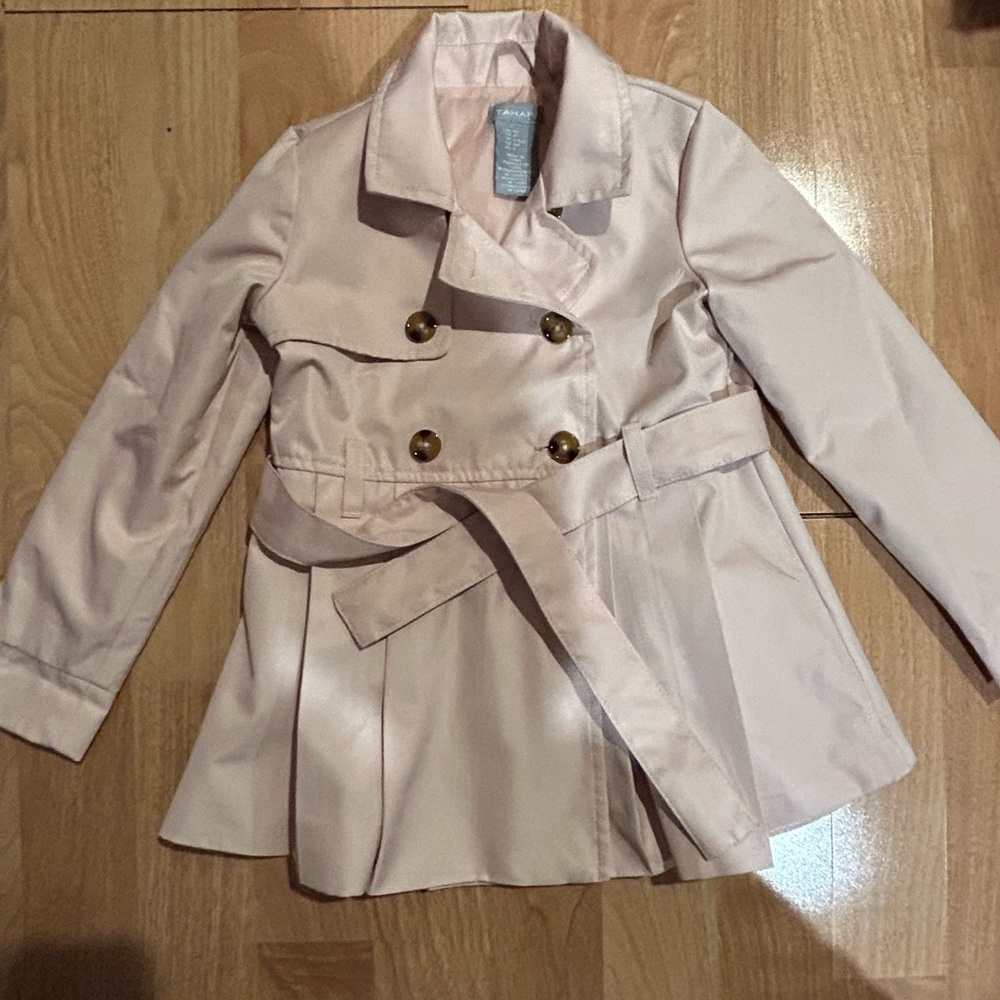 Tahari kids pink trench coat